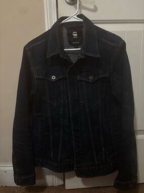 G-Star Men's Dark Blue Denim Jacket